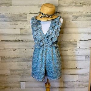 Storia Sleeveless Floral Romper